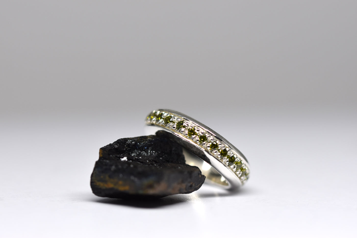 Endless Pavé Set Sapphire Wide Band