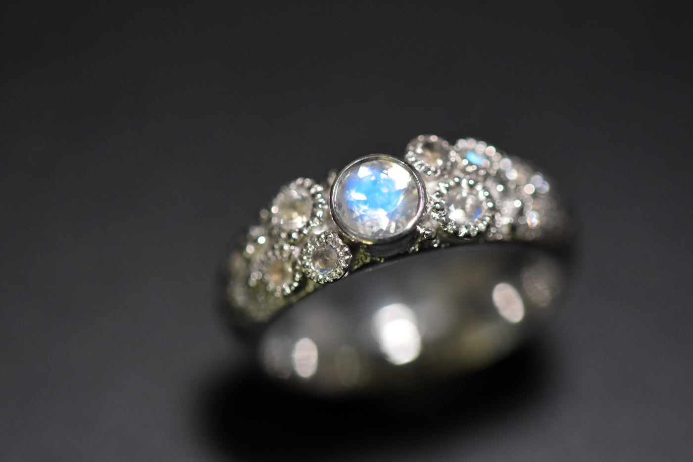 Magic Moonstone Ring Stood Up